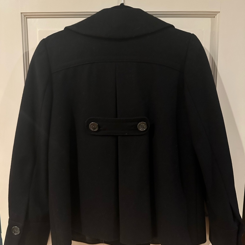 Banana Republic | Black Pea Coat - Picture 2 of 8